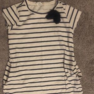 Girls stripped dress with pockets